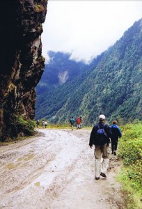 Wandelen dwars door de Himalaya...