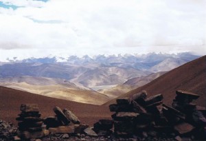 Uitzicht op de Himalaya...