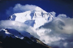 Mount Everest vanaf Rongbuk...