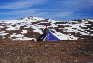 The Wandelgek on the Kungsleden through the Scandinavian Highland...