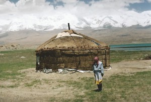 Overnachten in een Kirgieze yurt...