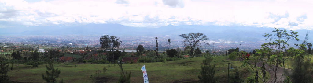 Uitzicht over Bandung