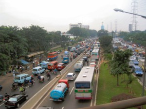 Jakarta verkeersopstopping