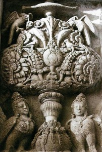 Prambanan relief van de Boom des Levens