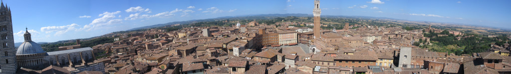 Uitzicht over Siena...