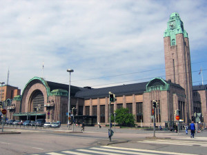 Vanaf dit mooie station vertrok de trein naar Sint Petersburg en weer terug...