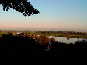 Uitzicht over de Rijn vanaf Westerbouwing richting Arnhem