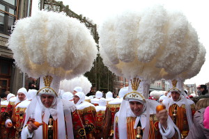 Gilles tijdens "Vette dinsdag" oftewel "Mardi Gras"...