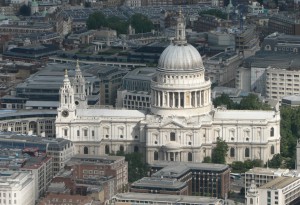 Luchtfoto van Saint Paul's Cathedral...