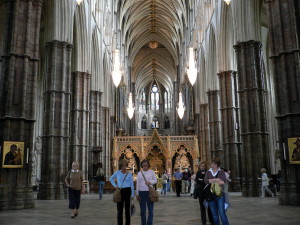 Interieur van Westminster Abbey...