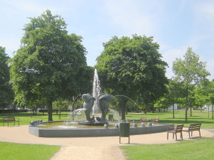 Fontein in het Julianapark...