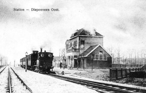 Het voormalige station Diepenveen-Oost...