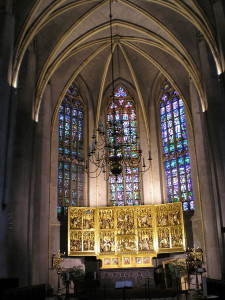 Interieur van de Grote of Sint Martinuskerk...