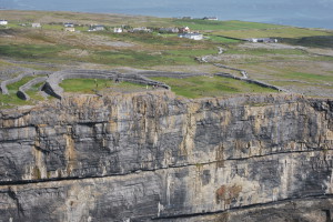 The high cliffs at Dun Aenghus...