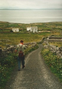 Walking over Inishmore...