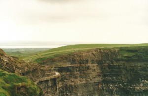 On top of the Cliffs of Moher...