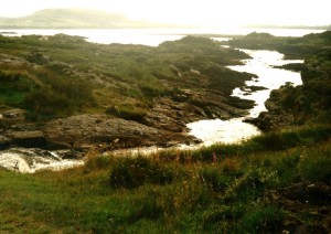 Rocky coast between Letterfrack and Clifden...