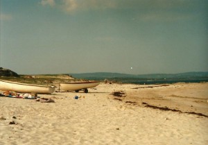Boats of local Irish fishermen on the beach...