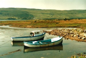 Small fishing boats...