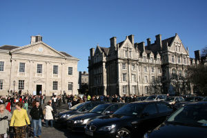 Trinity College on graduation day...