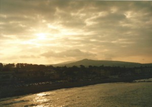 The Wicklow mountains  behind Bray...