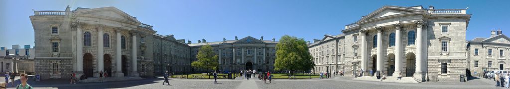 Parliament Square at Trinity College in Dublin...