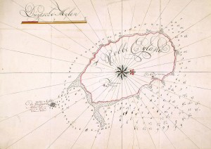 Dutch map of the island, from 1731