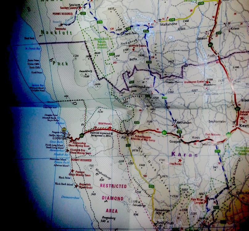 Namibie Map 1