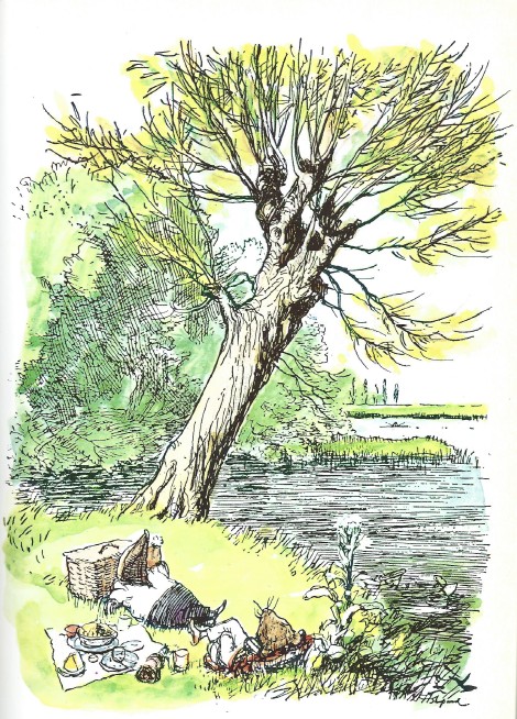 A river picnic at the embankment