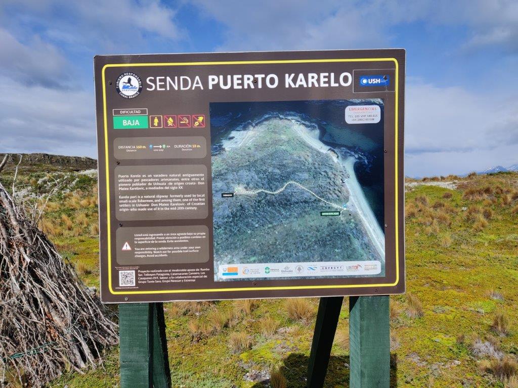 4-12 aanmeren puerto Karelo op isla Bridges wandeling naar mirador Canal Beagle Y Andes Fueguinos (1)